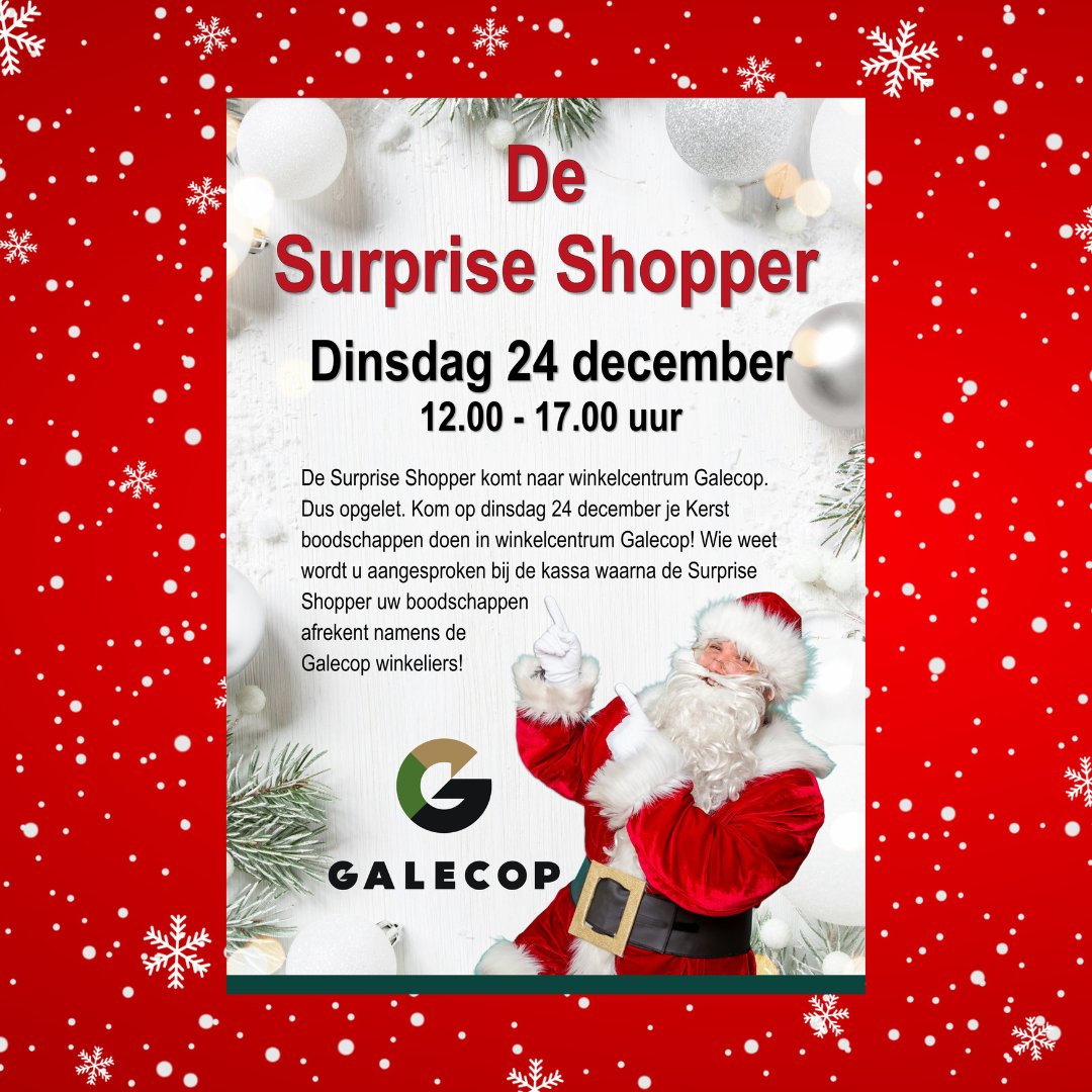 Surprise Shopper kersteditie!